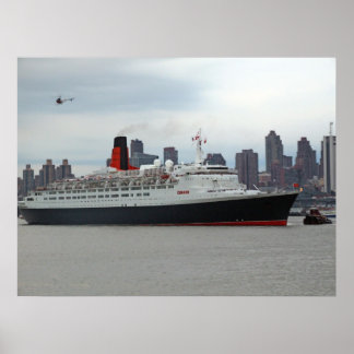 QE2通過ミッドタウン ポスター