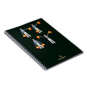 QE2 (色のlitho)のからのメニューカバー ノートブック (右側)
