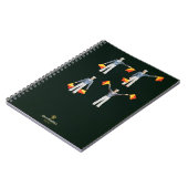 QE2 (色のlitho)のからのメニューカバー ノートブック (左側)