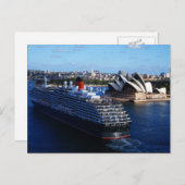 QE2 in Sydney Australiaポストカード ポストカード (正面/裏面)
