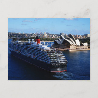 QE2 in Sydney Australiaポストカード ポストカード