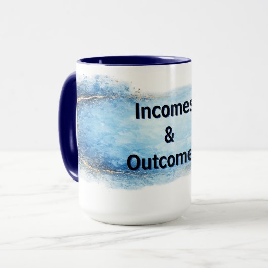 QEC Incomes & Outcomes Mug マグカップ (正面左)