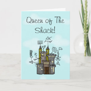 Qeeen of the Shack Greeting Cardカスタマイズ してください! カード