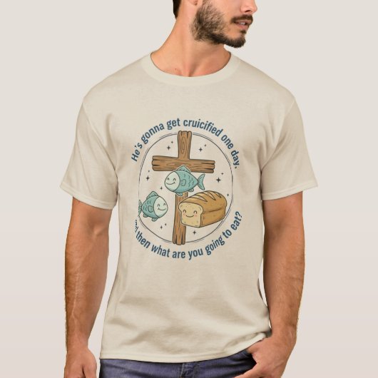 QI あなたは何を食べるつもりですか Tシャツ (正面)