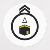 Qibla direction ラベル (デザイン1)