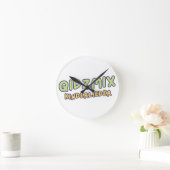 QidzMix Logo ラウンド壁時計 (ホーム)