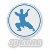 Qigong Martial Arts Design シール (正面)