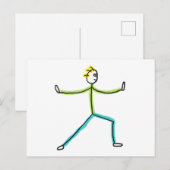 Qigong Stickman ポストカード (正面/裏面)