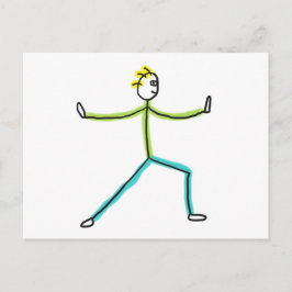 Qigong Stickman ポストカード