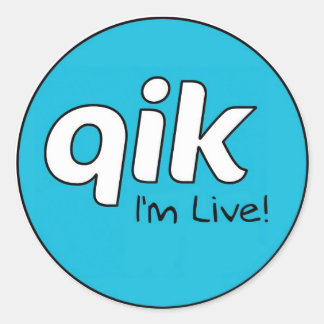 Qikスタンプ ラウンドシール