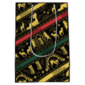 Qilinレイヤパターン ミディアムペーパーバッグ (裏面)