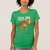 Qilinヴィンテージ図 Tシャツ (正面)