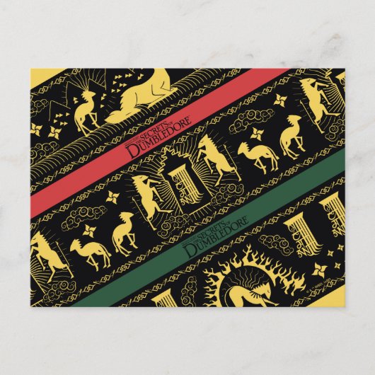 Qilin層状パターン ポストカード (正面)