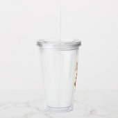 Qilin Vintage Graphic アクリルタンブラー (右)