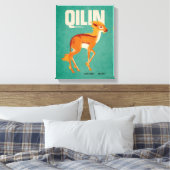 Qilin Vintage Graphic キャンバスプリント (インサイチュ (寝室))
