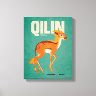 Qilin Vintage Graphic キャンバスプリント