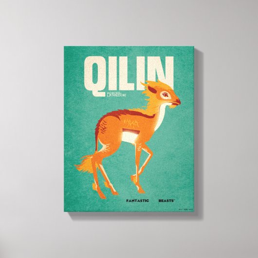 Qilin Vintage Graphic キャンバスプリント (正面)