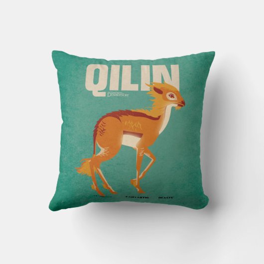 Qilin Vintage Graphic クッション (裏面)