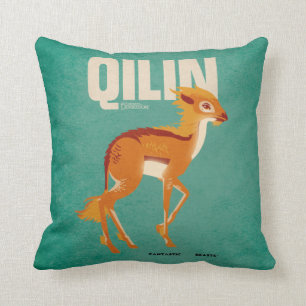 Qilin Vintage Graphic クッション