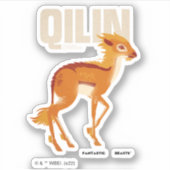 Qilin Vintage Graphic シール (正面)