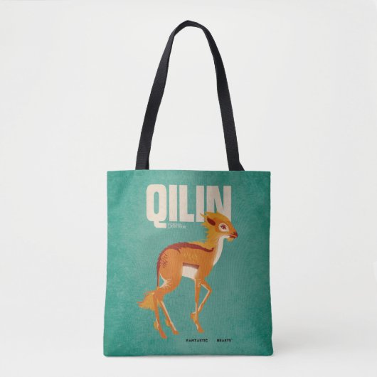 Qilin Vintage Graphic トートバッグ (正面)