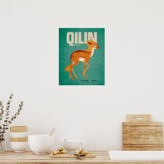 Qilin Vintage Graphic ポスター (キッチン)