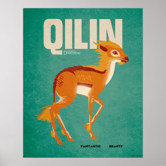Qilin Vintage Graphic ポスター (正面)