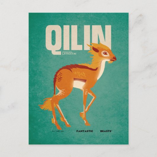 Qilin Vintage Graphic ポストカード (正面)