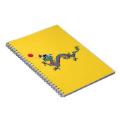 Qing Dynasty China Flag ノートブック (右側)