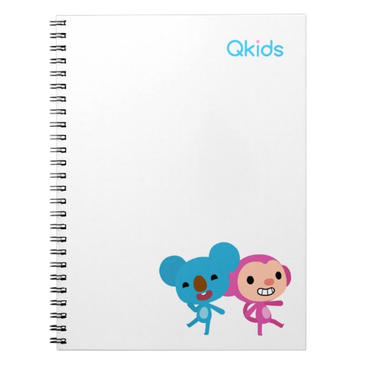 Qkidsノートブック(先生、学生、子供用) ノートブック (正面)