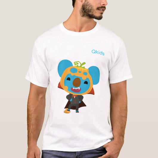 Qkidsハロウィンシャツ(Koby) Tシャツ (正面)