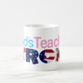 Qkids先生強い"ピンク"ユニティマグ コーヒーマグカップ (中央)