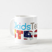 Qkids先生STRONG (中国の、米国、カナダ) コーヒーマグカップ (正面左)