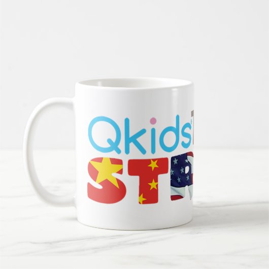 Qkids先生STRONG (中国の、米国、カナダ) コーヒーマグカップ (左)
