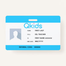 QKids ESL先生ID