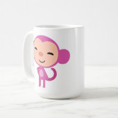 Qkids Momoおよびダイヤモンドのマグ コーヒーマグカップ (正面左)