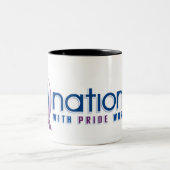 QNation.FMのツートーンマグ ツートーンマグカップ (中央)