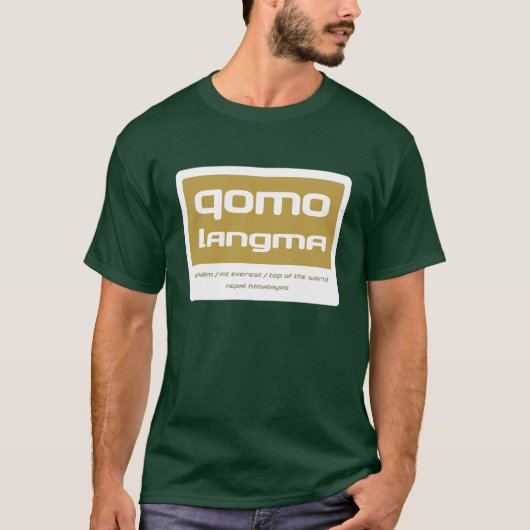 Qomolangma Tシャツ (正面)