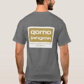 Qomolangma Tシャツ (裏面)