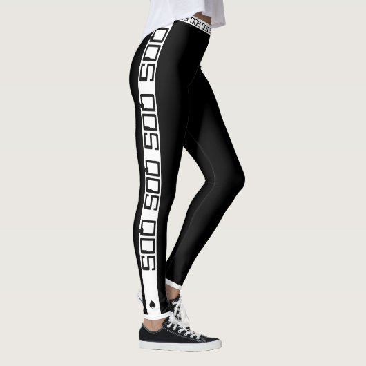 QOS White Stripe Legging レギンス (右)
