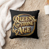 QOTSAデザインブラック クッション (ブランケット)