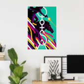 QOTSA REPRODUCTION Gig Poster Matte  Art Print ポスター (ホームオフィス)