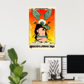 QOTSA REPRODUCTION Gig Poster Matte  Art Print ポスター (ホームオフィス)