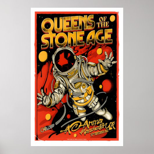 QOTSA REPRODUCTION Gig Poster Matte  Art Print ポスター (正面)