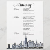 QPCの結婚週末のウェルカムスケジュール (裏面)