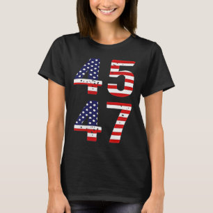 Qrおもしろい大統領トランプダンスコードトランプ45_47 Tシャツ