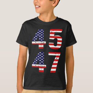 Qrおもしろい大統領トランプダンスコードトランプ45_47 Tシャツ