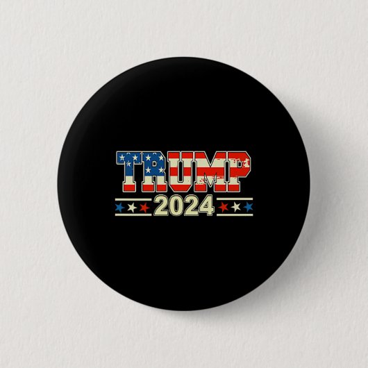 Qrおもしろい大統領トランプダンスコード(Byck) 2 缶バッジ (正面)