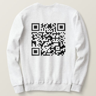 QRおもしろい社長トランプのダンスコード（背面） スウェットシャツ