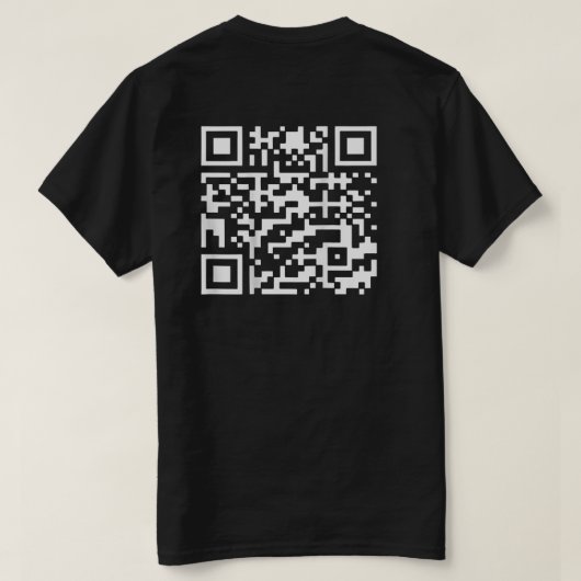 QRおもしろい社長トランプのダンスコード（背面） Tシャツ (デザイン裏面)